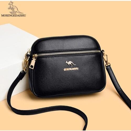 Soild Color Designer High Quality PU Leather Ladies Mobile Phone Bag Fashion Letter Design Womens One-shoulder Messenger Bags