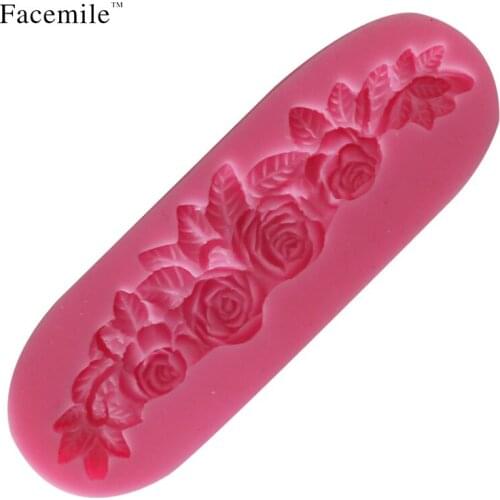 1PCS Rose Leaf Shaped Silicone Mold Cake Decoration Tools Fondant Cake Mold 3D Food Grade Silicone Mould Cake Tools