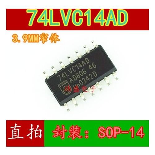 10pcs 74LVC14AD SN74LVC14AD SOP-14 3.9MM