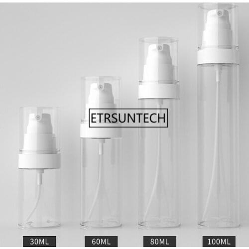 100pcs 30ml 60ml 80ml 100ml Travel Plastic Refillable Perfume Bottle Spray Empty Cosmetic Containers pump bottle F2946
