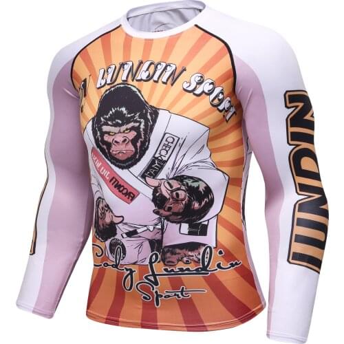 2021Cody Lundin Desin Your Own MMA Mens Rashguard Shirt Custom Sublimated Compression bjj Rash Guard