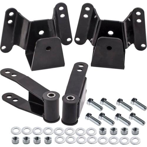 4" Rear Drop Lowering Kit Hanger Shackle for Chevy GMC C10 1973-87 2WD