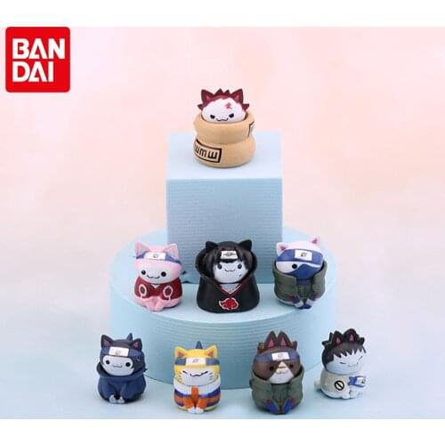8PCS/Set Anime Naruto Figures Kawaii Toys Mini Q Version Doll Modle Action Model Figure Cartoon Kids Gift Toys Suit Dropshipping