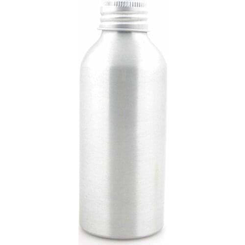 4oz/120ml Aluminum Bottles, Empty Round Sliver Metal Bottle With Lined Gold/Silver Aluminum Cap