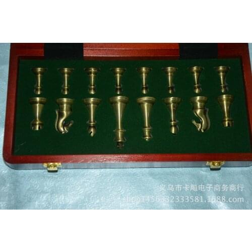 Large size equivalent metal chess three-dimensional chess gift metal chess pieces