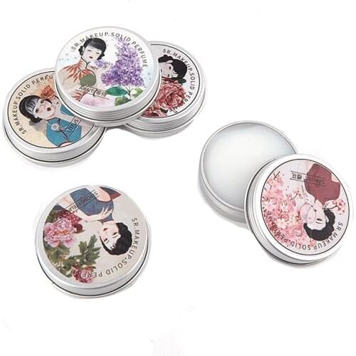 15g Portable Case Solid Perfume Portable Balm Fresh Elegant For Women Solid Perfume Body Aroma 1 Box
