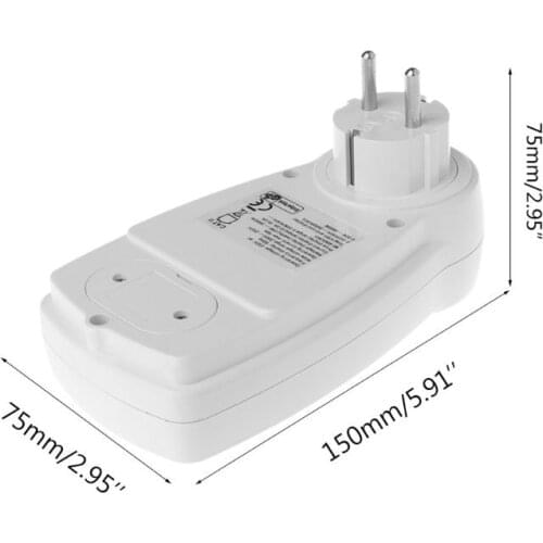 LCD EU Digital Meter Voltage Wattmeter Power Electricity Consumption Analyzer