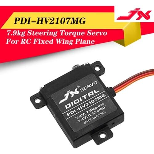 JX Servo PDI-HV2107MG 7.9kg CNC Steering Torque Digital Metal Gear Core Standard Servo For RC Fixed Wing Airplane