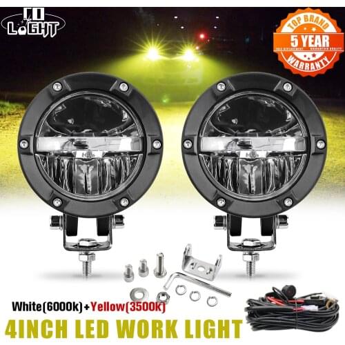 CO LIGHT 4" Led Light Bar 12000LM Led Car Light 3500K 6000K For 4x4 Offroad SUV ATV Tractor Boat Trucks SUV 12V 24V Fog Lamp