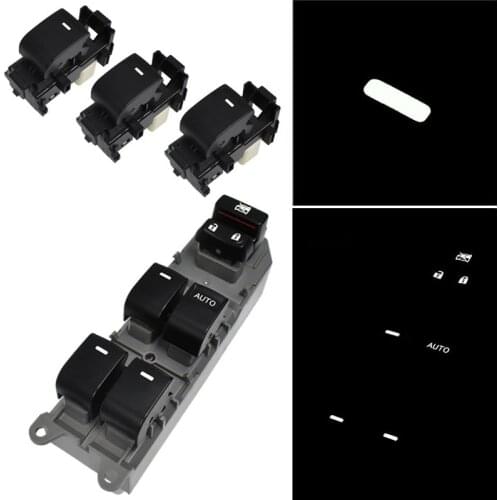 Lighted LED Power Single Window Switch for Toyota RAV4 RAV 4 Camry Corolla Yaris Vios Highlander Backlight Right Hand Drive