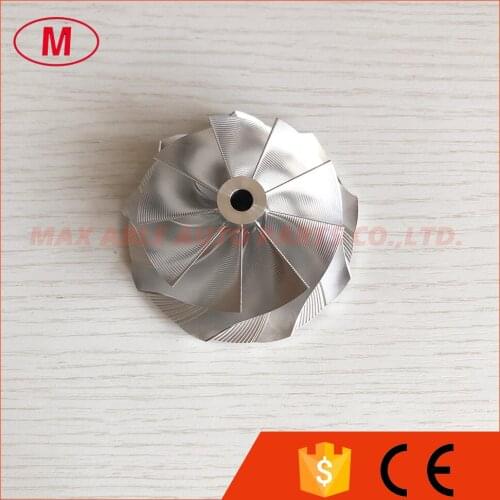 GT30 reverse 57.52/71.40mm 9+0 blades point milling milling/aluminum 2618/billet compressor wheel