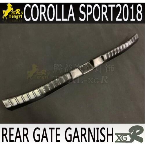 XGR chromed part for RAV4 rear gate trunk garnish decorative kit for corolla sports 2017 2018 2019