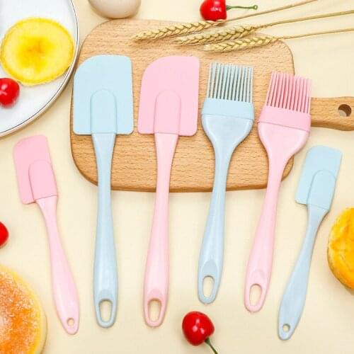 3PCS/Set Baking Tool DIY Cake Bread Silicone Material Cream Butter Spatula Sauce Oil Brush Kitchen Tools