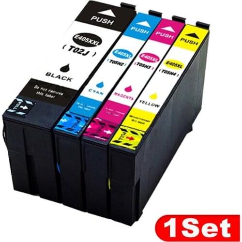 Ink Cartridge For EPSON T405 405XL 405 Workforce WF-7830DTWF WF-7840TWF WF-7310DTW WF-7835 Printer Compatible 4PK(1BK+1C+1M+1Y)