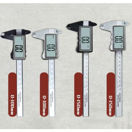 100/150mm Small Electronic Digital Caliper Metric Imperial System Convertion Full Screen Measurement Instrument Vernier Caliper