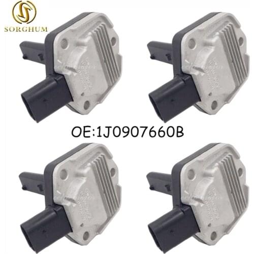 New Set(4) For VW Passat B5 Bora Golf Jetta MK4 For Audi A6 C5 A4 B6/B7 Allroad Quattro A8 Sump Oil Level Sensor 1J0907660B