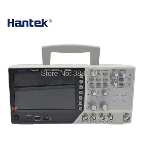 Original Hantek DSO4202C 2 Channel Digital Oscilloscope 200MHz 40K 1GS/s 1 Channel Arbitrary Function Signal Generator