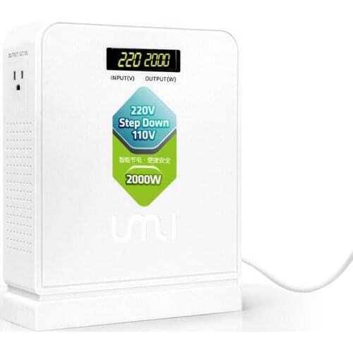 UMI2000w travel 220v to 110v step down high voltage electrical power transformer converter for American appliances using in Aisa
