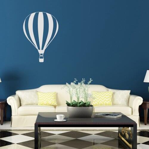 Removable Vinyl Wall Stickers Romantic Hot-Air Balloon Home Decals Decor Living Room Bedroom Decoration Wall Art Poster S-487