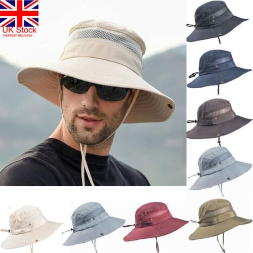 New Couples Outdoor Hat Women Summer Quick Dry Fisherman Sun Hat Men Joker Collapsible Climbing Big Wide Brim Bucket Hats