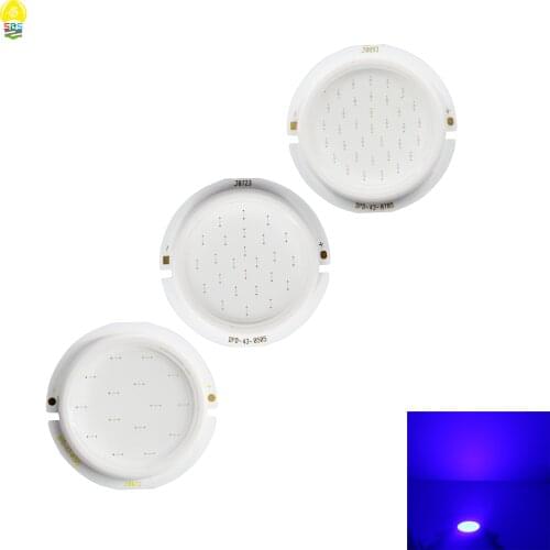 Blue Color 43mm Round Thicken Led Cob Chip on Board 3W 5W 7W High Bright Led Light Source for Sports Light Diy Lamp