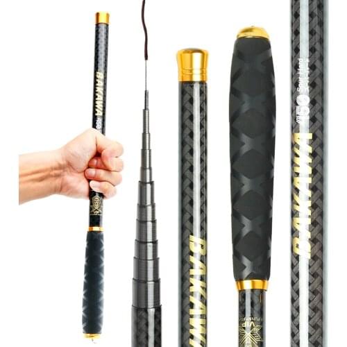 Super Light Feeder Carbon FRP Mini 45CM Rod Telescopic Ultra-short Durable Portable High Quality 1.8/3.6/4.5/5.4/6.3/7.2M