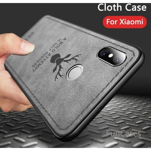 Cloth Deer Phone Case For Xiaomi Mi A2 Lite MI 8 SE Lite Max 3 Case Cover For Redmi 6 Pro 6A 5A Case For Redmi Note 6 5 Pro Case