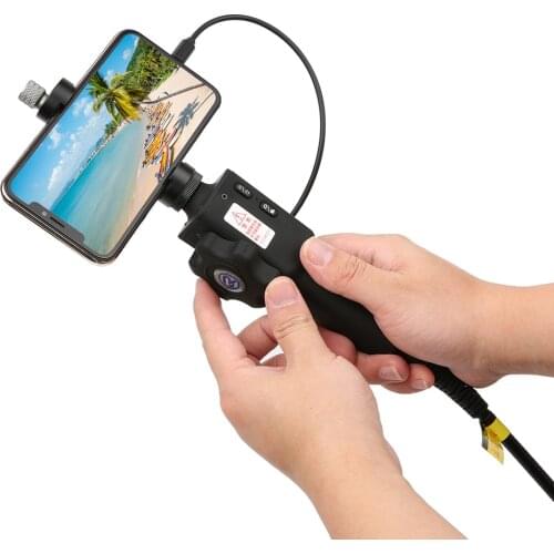 Pipe Endoscope Photo Taking and Video Recording Industrial Manual Steerable Endoscope with 1m 8.5mm Lens for Screen Mobile Phone