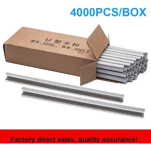 U Type 506 Clips Buckle for Manual U-shape Sausage Clipper Clipping Machine for Supermarket Tightening Bags