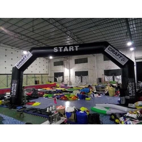 Custom Thicken Polyester Angle Black Inflatable Sport Gantry Inflatable START line ( Link for Italy Temporary)