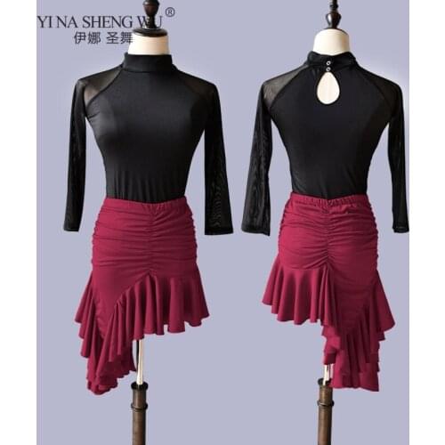 New Belly Dance Costume Practice Women Indian Oriental Dance Sexy Top+Irregular Short Skirt Bellydanc Professional Practice Wear