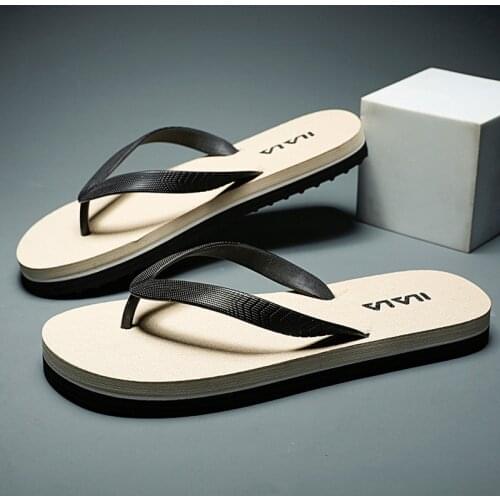 ZXCP2021New Arrival Summer Male Soft Light Weight Outdoor Anti-slip Man Flip-flops Slippersindoorcontracted sandals Beach Shoe