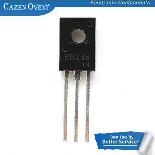 20pcs/lot BD238 TO-126 PNP 80V 2A Transistor TO126 In Stock