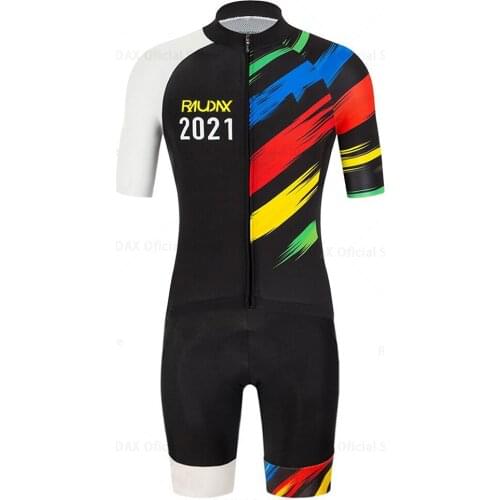 2021 Raudax Mens Summer Short Sleeve Cycling Clothing Ropa Ciclismo Cycling Set Mtb Triathlon Suit Bike Uniform Cycling Kits