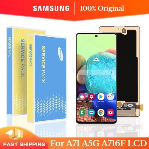 6.7'' Original For Samsung Galaxy A71 5G LCD A716F SM-A716F/DS A716F/DS Display Touch Screen Digitizer For Samsung A716 Display