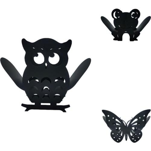 GTBL Home Iron Roll Paper Towel Holder Black Bathroom Rack Ornaments Toilet Roll Holder Kitchen Bathroom Storage