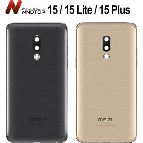 For meizu 15 Lite Back Glass Rear Door Housing Replacement Meizu 15 Plus Battery Cover 15Plus Back Cover