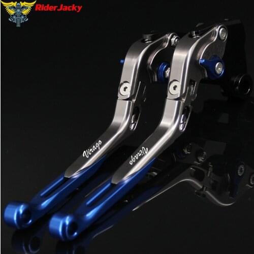 Blue Titanium For Yamaha 1987-2000 (1993 1994 1995 1996 1997 1998 1999 CNC Folding Extendable Motorcycle Brake Clutch Levers
