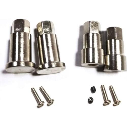 D12 5mm Metal Front & Rear Shortened Combiner Wheel Hub Hex Adapter Upgrades Accessories for WPL D12 1/10 RC Car Parts