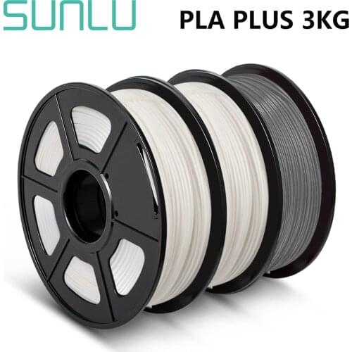 SUNLU 3D PLA PLUS Filament 1kg 1.75mm pla+ 3 Rolls Materials For 3D Pen PLA Filament With Spool Extruder Filament For DIY Craft