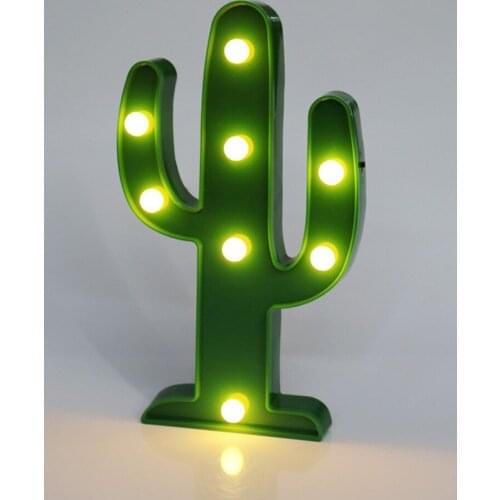 Cactus Night Light Creative Christmas Light LED Night Lamp for Bedroom Home Decor Birthday Thanksgiving Gift Holiday Party Decor
