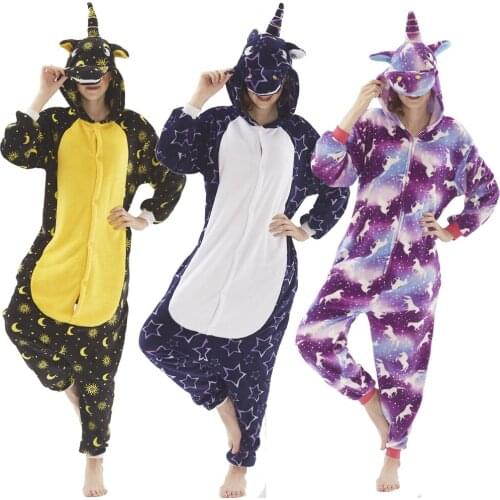 Unicorn Pajamas Baby Panda Onesie Kids Boy Kigurumi Pajamas Animal Cartoon Sleepwear Winter Pajama Jumpsuit Children Clothes Set