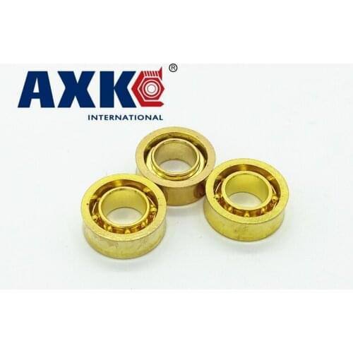 Axk R188 Kk Bearing Gold-plated Bearing R188kk Speed Bearings / Gold R188-u-groove(6.35*12.7*4.762)