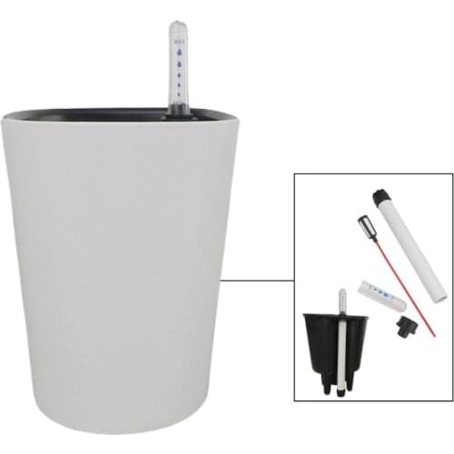 PP Self Watering Planters Flower Pots Indoor with Water Level Indicator Garden Modern Decorative Planter Pot for All House Plant