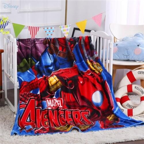 Popular The Avengers Cartoon Flannel Blanket Adult Kids Thin Quilt Summer Throws Blanket Covers Hot Anime Blankets for Bed Sofa