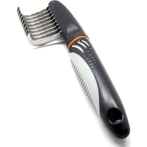 Professional Pet Dogs Cats Combs- Stainless Steel Open Long Hair Knot Brush For Animals Grooming Tools BW-XR063