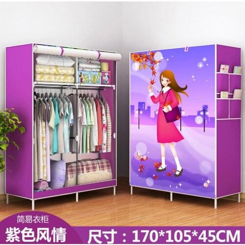 Simple Wardrobe Cloth Wardrobe Single Small Wardrobe Dormitory Wardrobe Dust Closed Simple Modern Special Offer