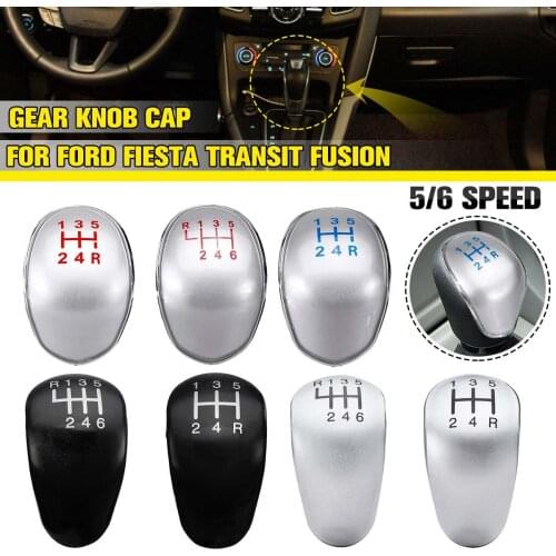 5 / 6 Speed Gear Shift Knob Cap Emblem Cover Lever Stick For Ford for Fusion for Fiesta Tourneo Connect Insert Replacement 1PC