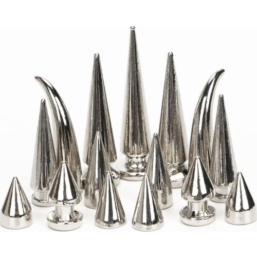 50-100Sets Metal Punk Sharp Warhead Screw Rivets Studs DIY Crafts Leather Belt Watchband Head Rivets Spikes Decor Nail Buckles