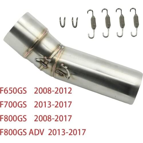 Eliminator Exhaust Muffler Middle Link Pipe For BMW F650GS 08-12 / F700GS 13-17 / F800GS 08-17 / F800GS ADV adventure 13-17